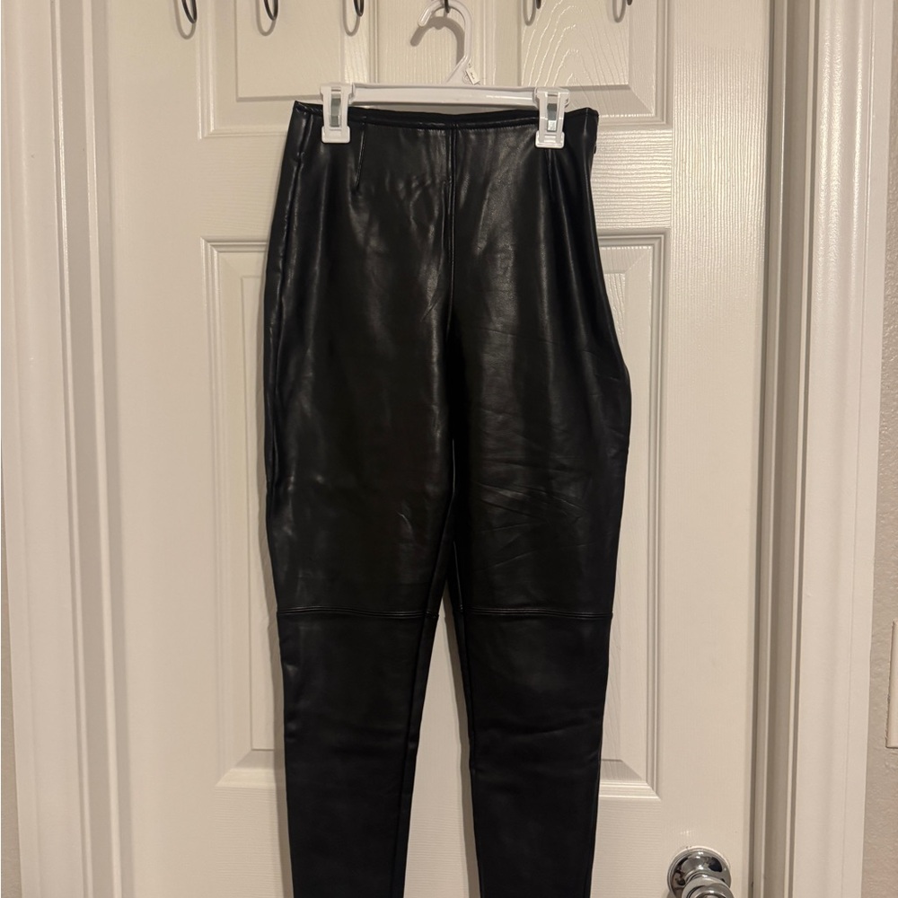 Abercrombie & Fitch Black Vegan Leather Pants